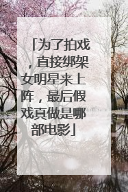 为了拍戏，直接绑架女明星来上阵，最后假戏真做是哪部电影