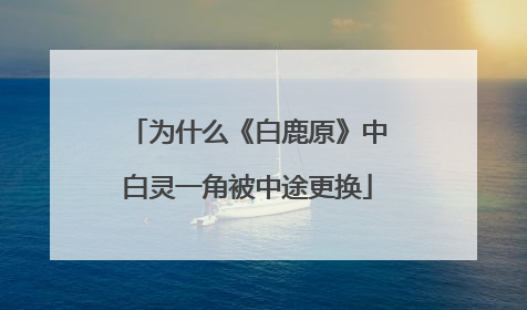 为什么《白鹿原》中白灵一角被中途更换