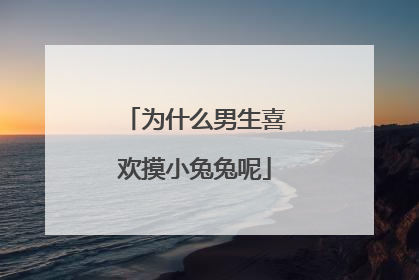 为什么男生喜欢摸小兔兔呢