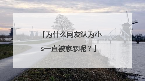为什么网友认为小s一直被家暴呢?