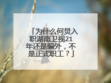 为什么何炅入职湖南卫视21年还是编外,不是正式职工?