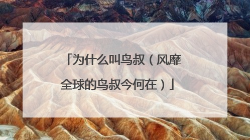 为什么叫鸟叔（风靡全球的鸟叔今何在）