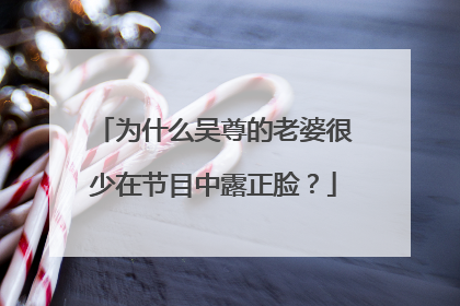 为什么吴尊的老婆很少在节目中露正脸?