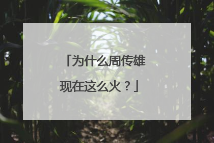为什么周传雄现在这么火？