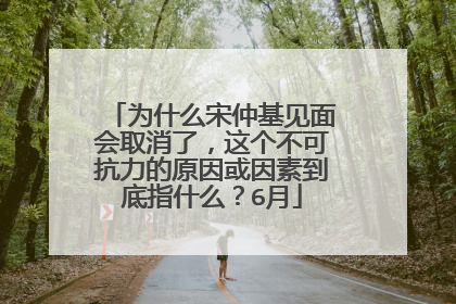 为什么宋仲基见面会取消了，这个不可抗力的原因或因素到底指什么？6月