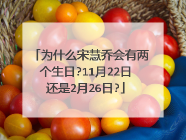 为什么宋慧乔会有两个生日?11月22日还是2月26日?