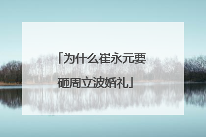 为什么崔永元要砸周立波婚礼