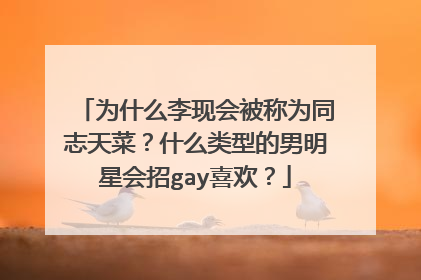 为什么李现会被称为同志天菜？什么类型的男明星会招gay喜欢？