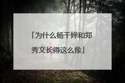 为什么杨千嬅和郑秀文长得这么像