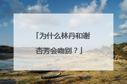 为什么林丹和谢杏芳会吻别?