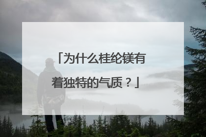 为什么桂纶镁有着独特的气质?