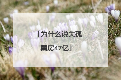 为什么说失孤票房47亿