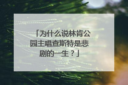 为什么说林肯公园主唱查斯特是悲剧的一生?