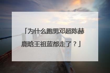 为什么跑男邓超陈赫鹿晗王祖蓝都走了?
