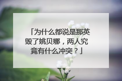 为什么都说是那英毁了姚贝娜，两人究竟有什么冲突？