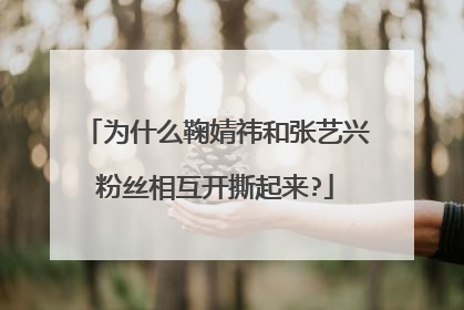 为什么鞠婧祎和张艺兴粉丝相互开撕起来?