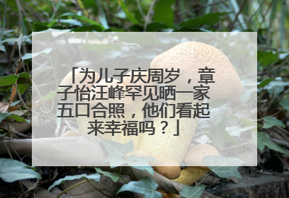 为儿子庆周岁，章子怡汪峰罕见晒一家五口合照，他们看起来幸福吗？