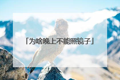 为啥晚上不能照镜子