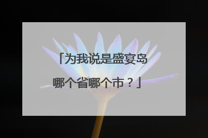 为我说是盛宴岛哪个省哪个市？