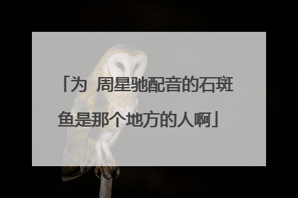 为 周星驰配音的石斑鱼是那个地方的人啊
