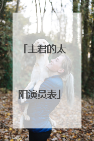 主君的太阳演员表