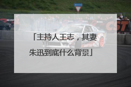 主持人王志,其妻朱迅到底什么背景