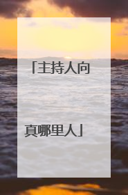 主持人向真哪里人