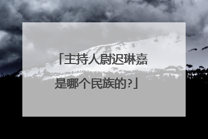 主持人尉迟琳嘉是哪个民族的?