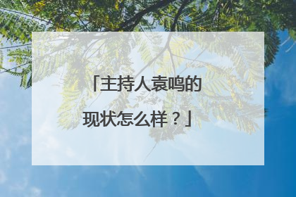 主持人袁鸣的现状怎么样？