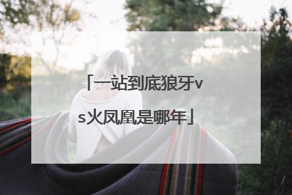 一站到底狼牙vs火凤凰是哪年