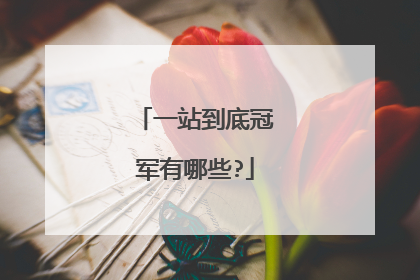 一站到底冠军有哪些?