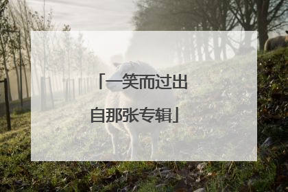 一笑而过出自那张专辑