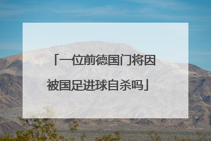 一位前德国门将因被国足进球自杀吗