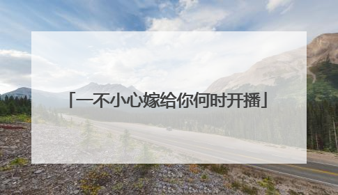 一不小心嫁给你何时开播