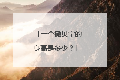 一个撒贝宁的身高是多少?