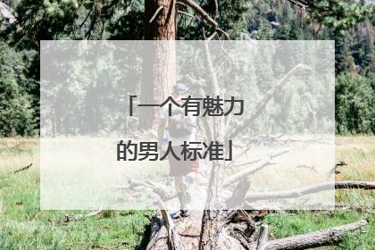 一个有魅力的男人标准