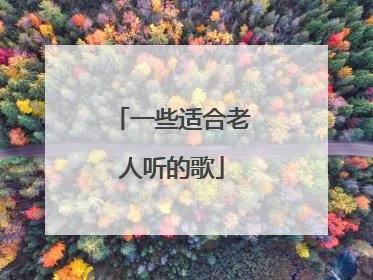 一些适合老人听的歌