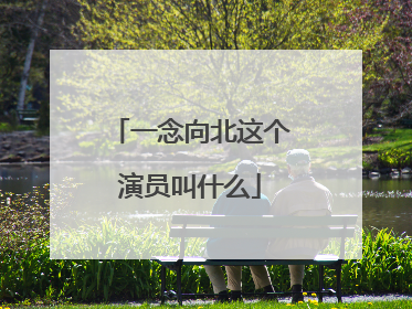 一念向北这个演员叫什么