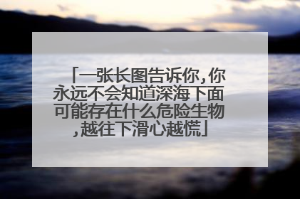 一张长图告诉你,你永远不会知道深海下面可能存在什么危险生物,越往下滑心越慌