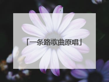 一条路歌曲原唱