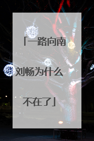 一路向南刘畅为什么不在了