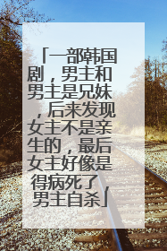 一部韩国剧,男主和男主是兄妹,后来发现女主不是亲生的,最后女主好像是得病死了,男主自杀