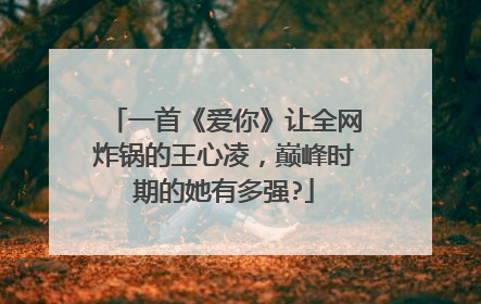 一首《爱你》让全网炸锅的王心凌，巅峰时期的她有多强?