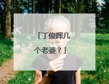 丁俊晖几个老婆?