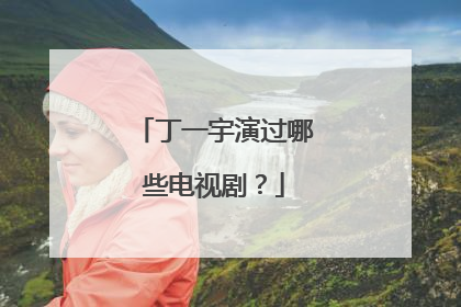 丁一宇演过哪些电视剧?