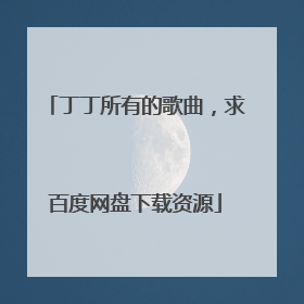 丁丁所有的歌曲，求百度网盘下载资源