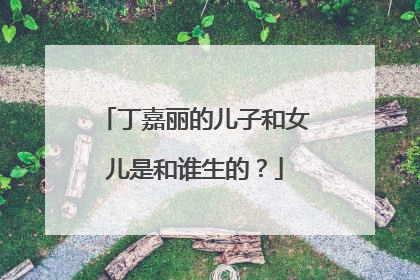 丁嘉丽的儿子和女儿是和谁生的?