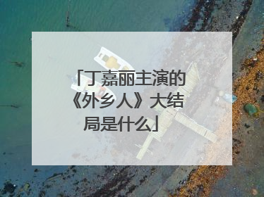 丁嘉丽主演的《外乡人》大结局是什么