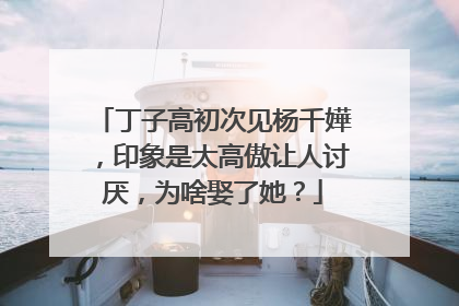 丁子高初次见杨千嬅,印象是太高傲让人讨厌,为啥娶了她?
