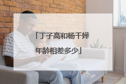 丁子高和杨千嬅年龄相差多少